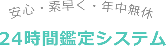 24時間鑑定システム